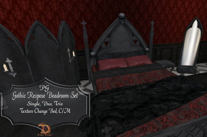 ^TD^Gothic Repose Bedroom Set(PG)