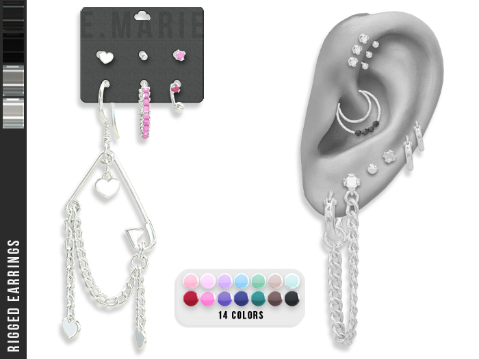 e.marie // Leyla Earrings - Silvers