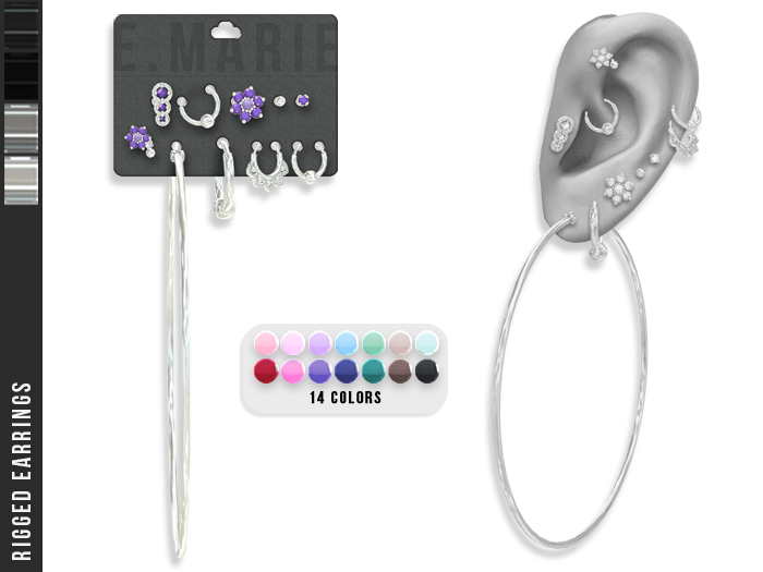 e.marie // Mariko Earrings - Silvers