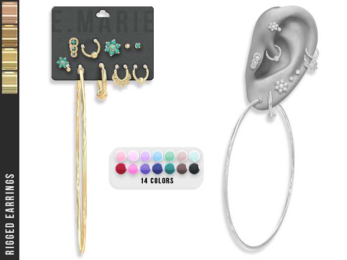 e.marie // Mariko Earrings - Golds