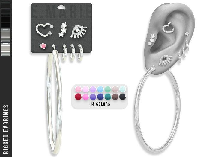 e.marie // Marisa Earrings - Silvers