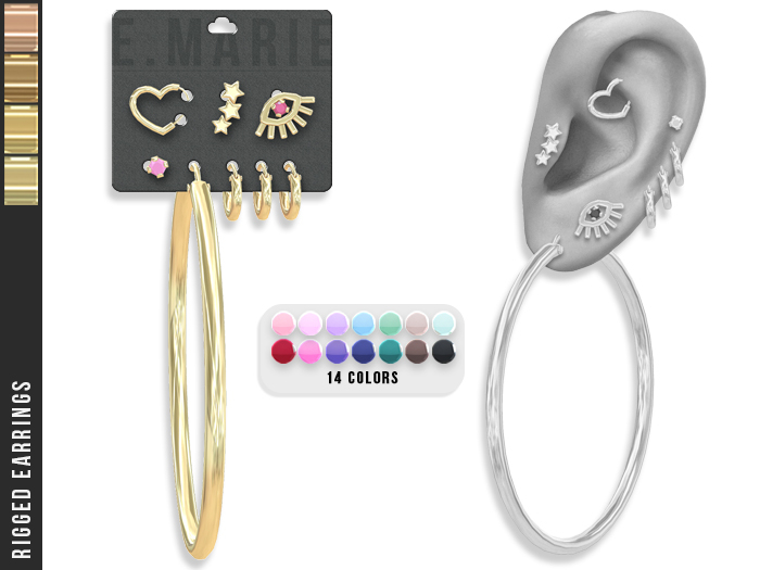 e.marie // Marisa Earrings - Golds