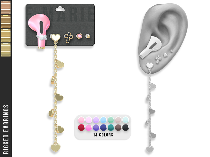 e.marie // Michele Earrings - Golds