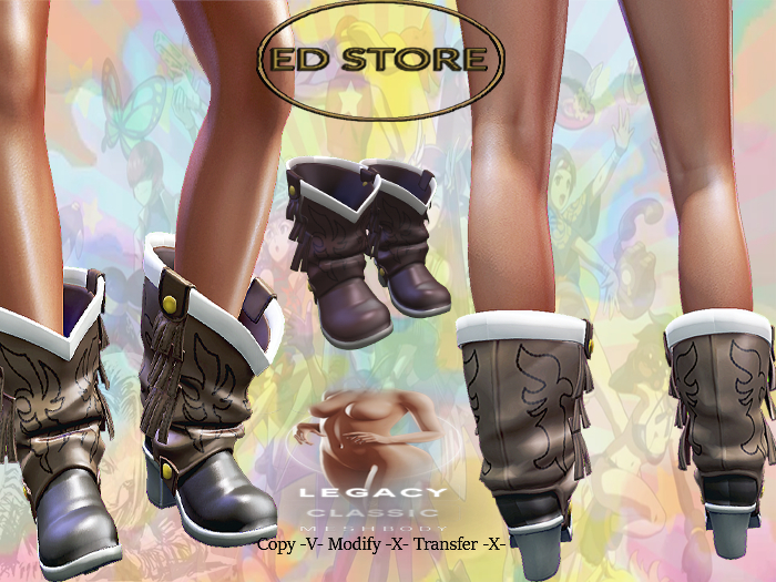 EDStore - Boots Style Angel -Dark Brown-(Legacy)