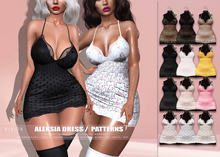 {ViSion} // Aleksia Dress Pattern - FATPACK - MaitreyaX, PetiteX, Legacy, Perky, Bombshell, Kupra, Reborn, Waifu, Freya.