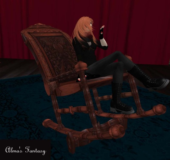 :Antique/Victorian Rocking chair " The Raj Rocking chair "Much improved ,now rocks on any axis .