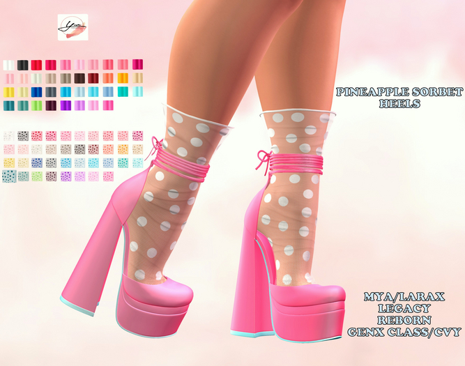 ..YD. Pineapple Sorbet Heels Fatpack