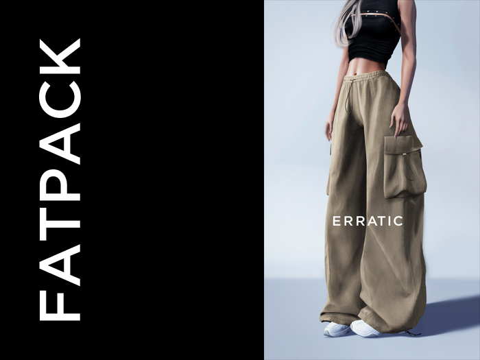 erratic / bre - cargos / FATPACK (Maitreya LaraX, Lara PetiteX / Legacy Classic + Perky / eBody Reborn) 