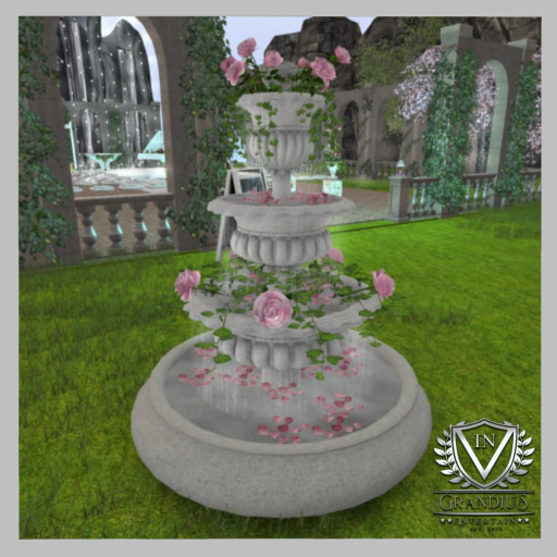 Ambrosia Fountain-Roses / Pink