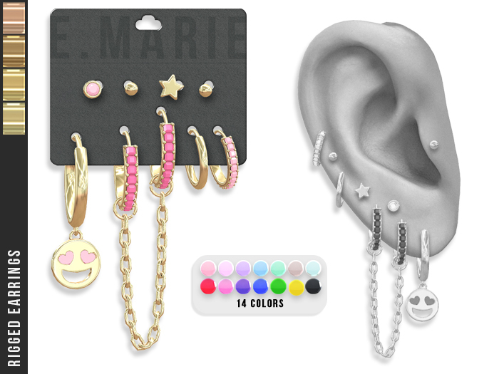 e.marie // Yaiza Earrings - Golds