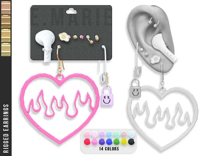 e.marie // Shana Earrings - Golds