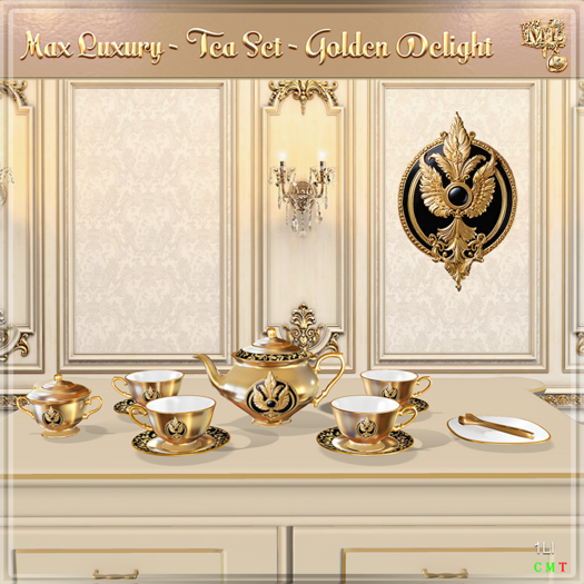 Max Luxury - Tea Set - Golden Delight