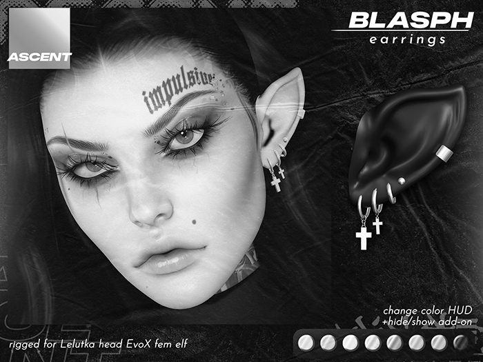 ASCENT - DEMO Blasph Earrings (EvoX Elf F)
