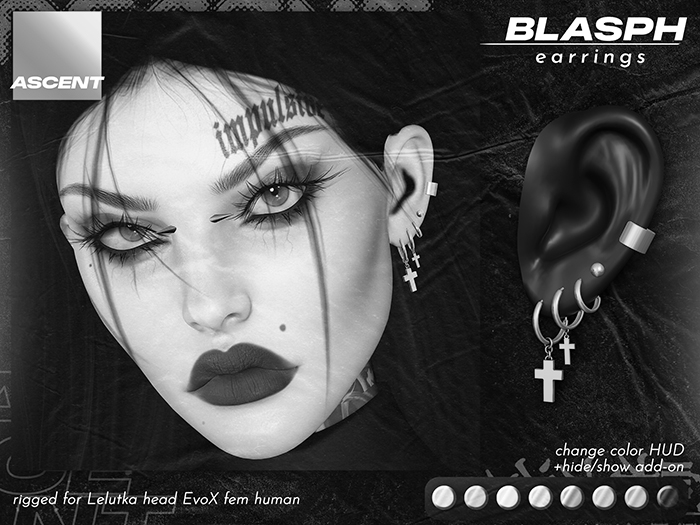 ASCENT - DEMO Blasph Earrings (EvoX Human F)