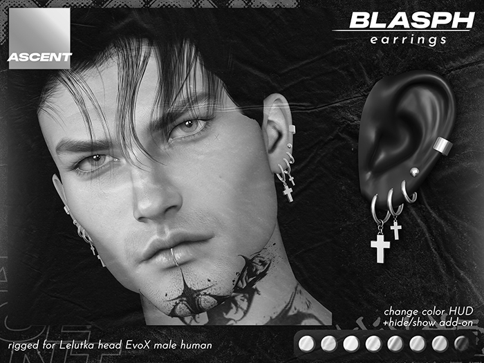 ASCENT - DEMO Blasph Earrings (EvoX Human M)