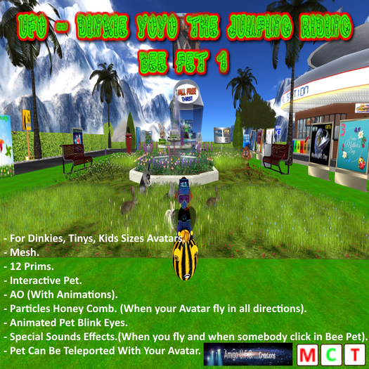 UFO - DINKIE YOYO THE JUMPING RIDING SPRING BEE PET 1 BOX