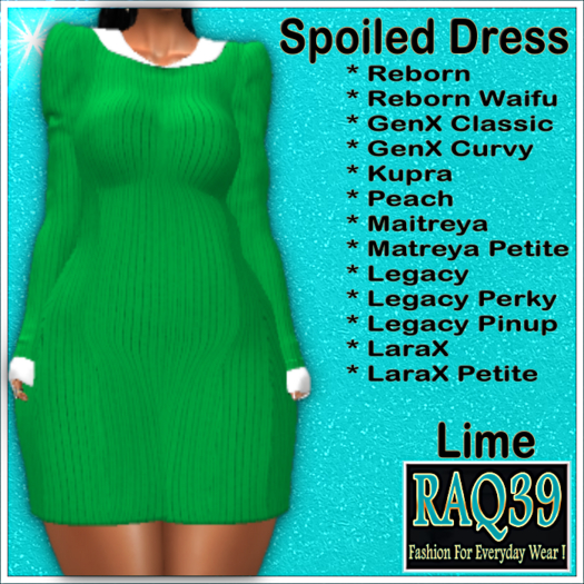 [R39] Spoiled Dress-Lime