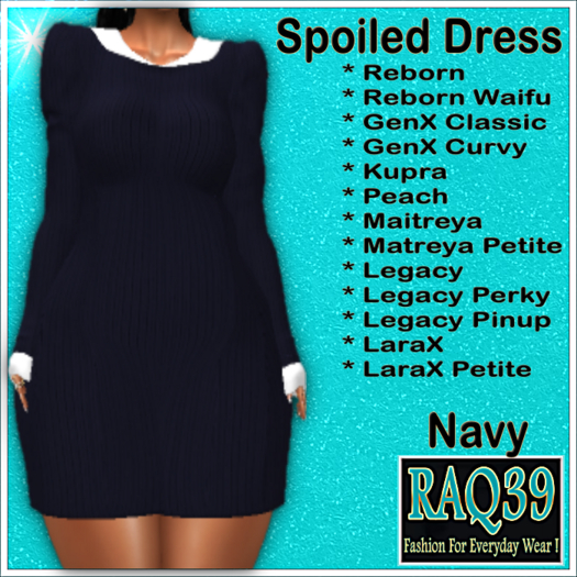 [R39] Spoiled Dress-Navy