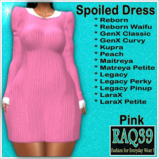 [R39] Spoiled Dress-Pink