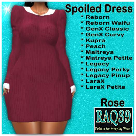 [R39] Spoiled Dress-Rose