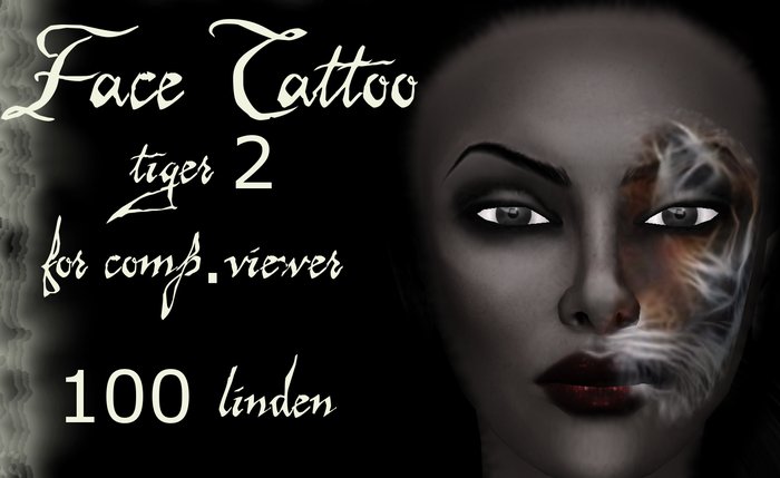 Face Tattoo Tiger 2/XB