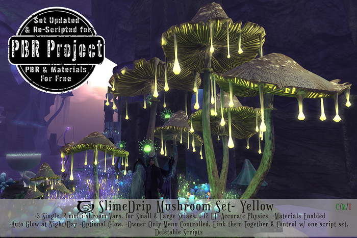 Slimedrip Mushrooms Set- Yellow