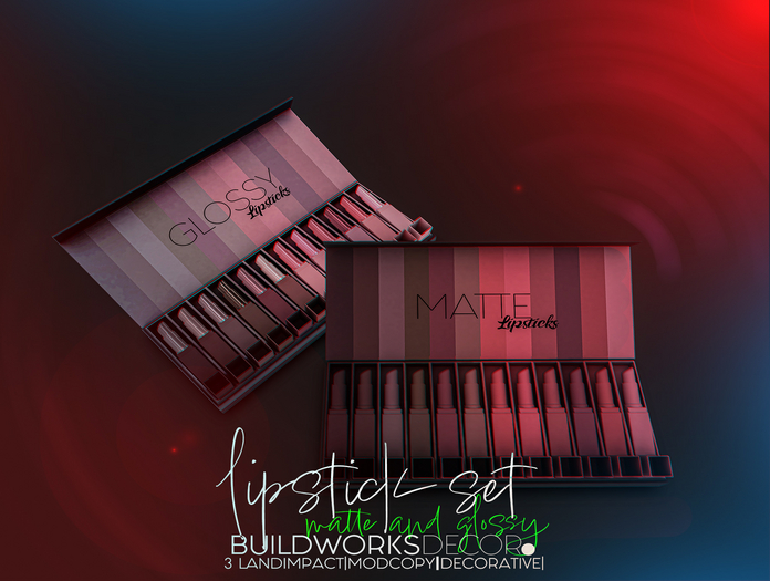 buildworksdecor ~ Lipstick Set / Boxed