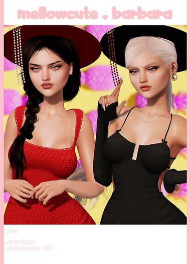 mellowcute-barbara hat-fatpack