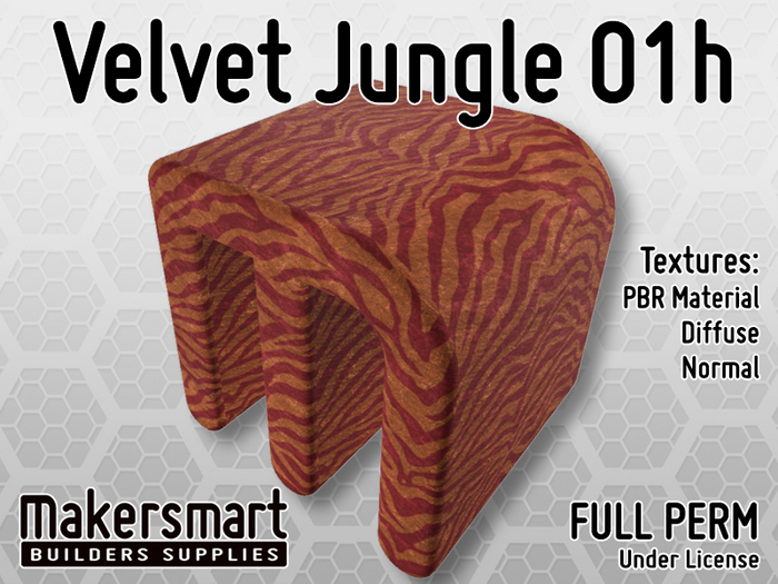 PBR Textures Fabric Velvet Jungle 01h