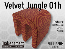 PBR Textures Fabric Velvet Jungle 01h