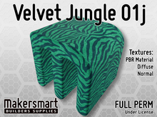 PBR Textures Fabric Velvet Jungle 01j