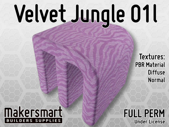 PBR Textures Fabric Velvet Jungle 01l