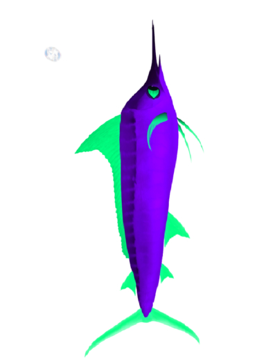 (7S) Rare Fish: Blacklight Marlin