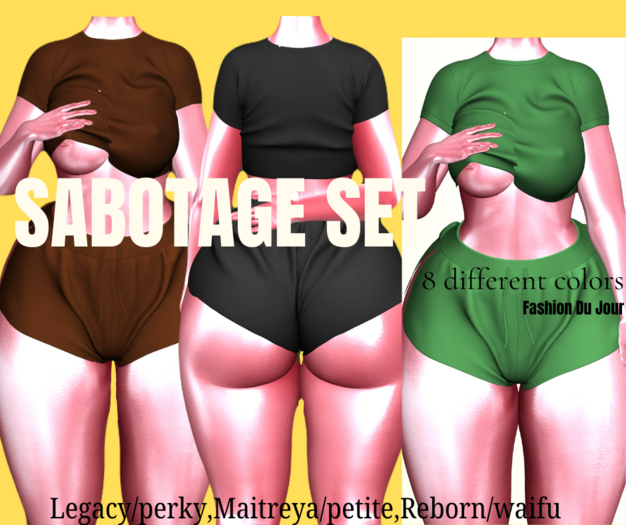 SABOTAGE Shorts - GREEN