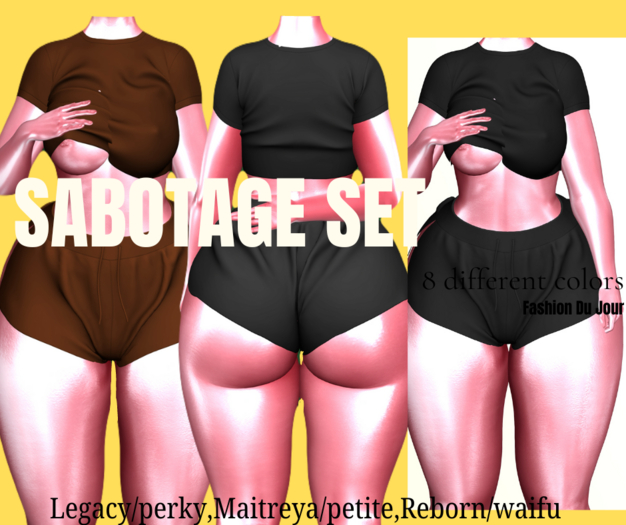 SABOTAGE Top- BLACK