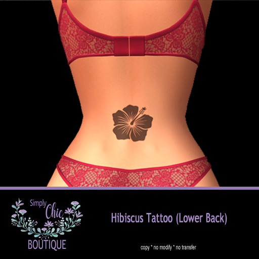 Hibiscus Tattoo (Lower Back)