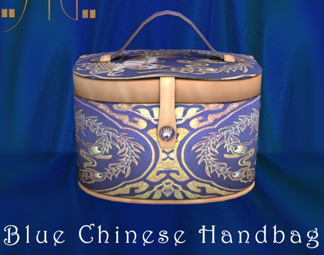 ::AU:: Blue Chinese Handbag 