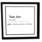 S&B - You Are Framed Wallhanging