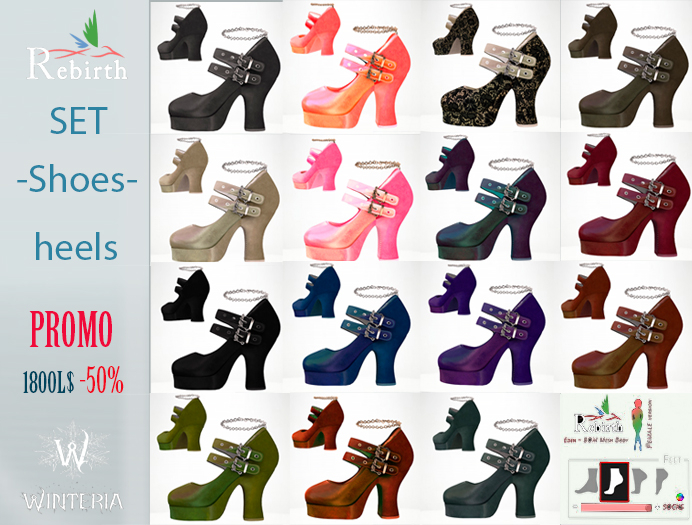 SET-Shoes- heels -Rebirth