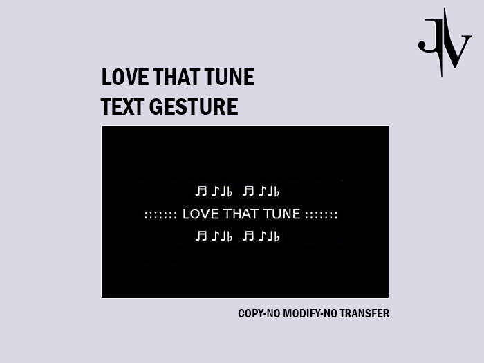 ::JV::Love That Tune-Text Gesture