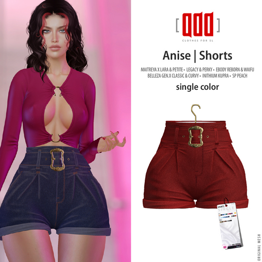 [ADD] Anise Shorts - Red