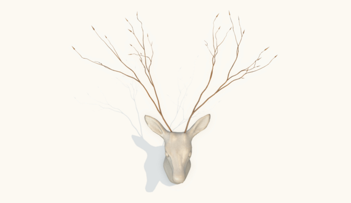 Deer wall decor
