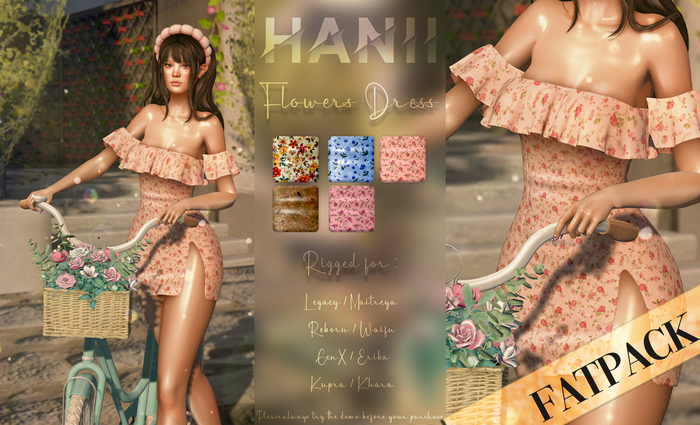 HANII - Flowers Dress FATPACK