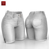 Grey Denim Shorts