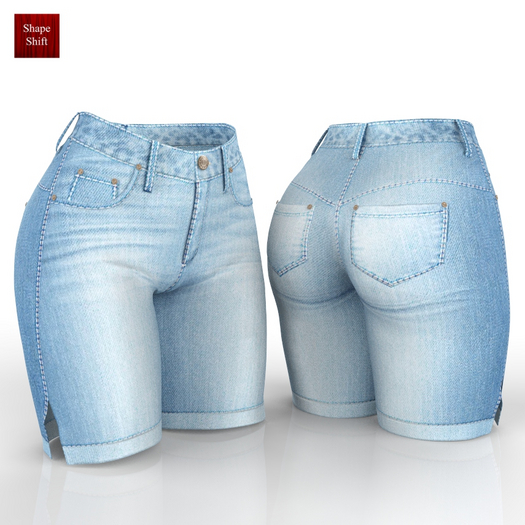 Light Blue Denim Shorts