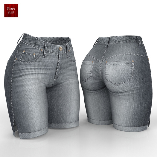 Slate Denim Shorts