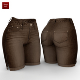 Brown Denim Shorts