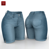 Blue Cord Shorts
