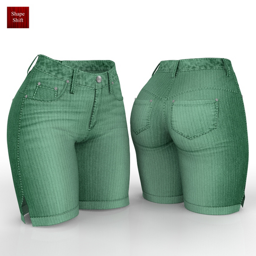 Green Cord Shorts