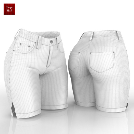 White Cord Shorts
